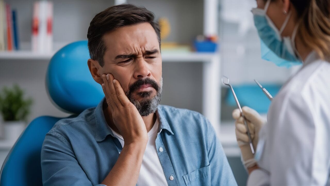 segurança em emergências odontológicas: paciente recebendo atendimento odontológico em situação de urgência.